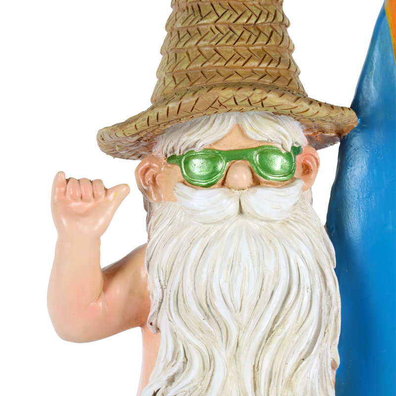 Exhart Good Time Beach Bum Naked Surfer Gnome Statue Reviews Wayfair